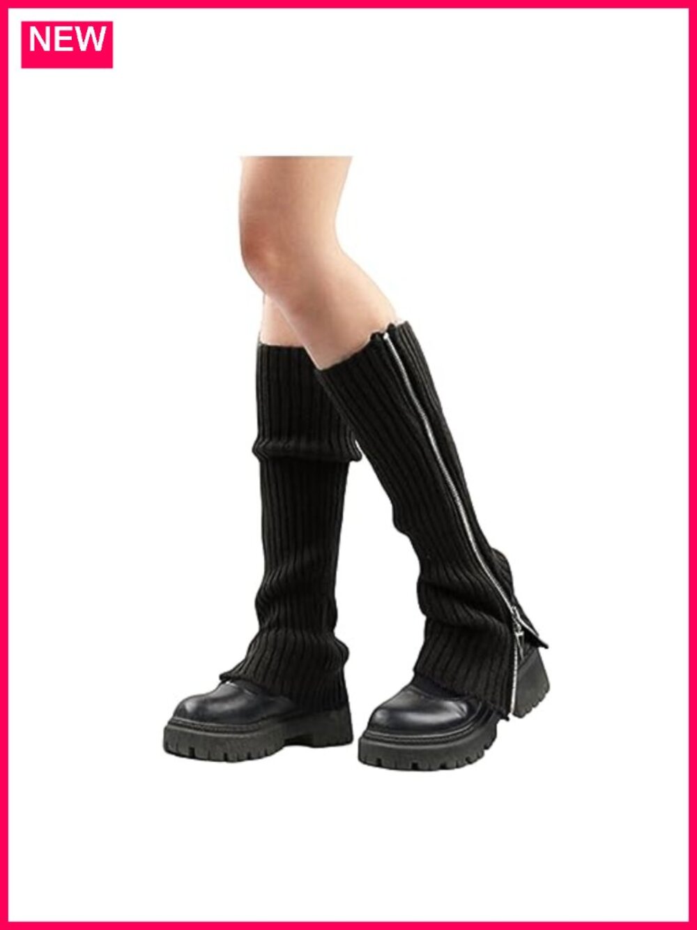 Knit Leg Warmers, Knee High Boot Socks, Grunge Y2K Fairy Style, Long Stack Socks